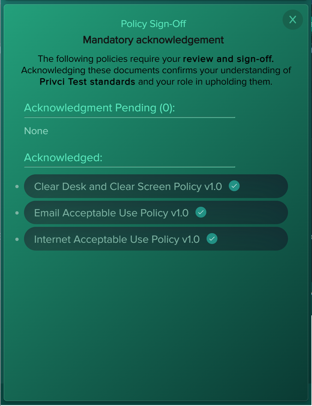 Policy Sign‑Off